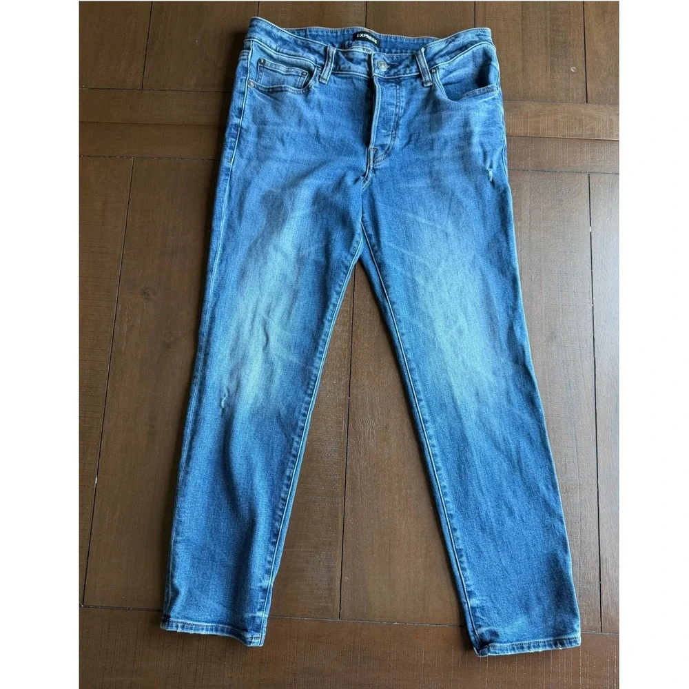 Express Conscious Edit Slim Ankle Jeans Medium Wash Size 31 / 12